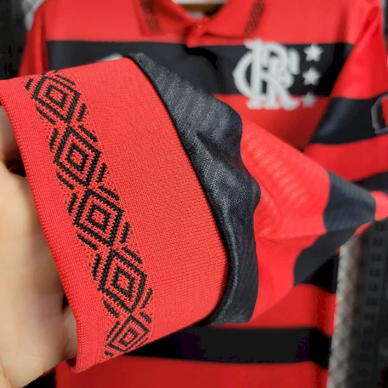 0aca5bf3f7f806a73f0c7cbb2a13e98c.webp Retro Flamengo 1994/95 Home Long Sleeve Jersey - Image 4