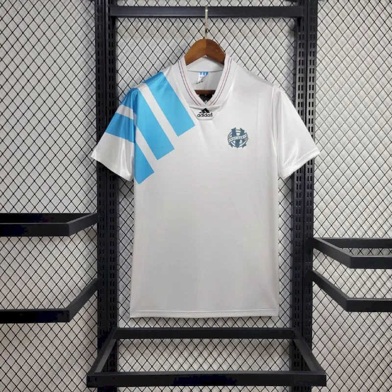 1700583a3764d86224191f7fb16e8436.webp Retro Olympique Marseille 1993 Home Jersey - Image 3
