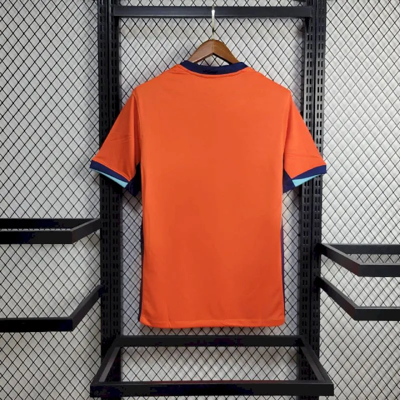 1e29d146100bdefc5f8f4bf8a95b47ac.webp Mens Netherlands 2024/25 Euro Home Jersey - Image 3