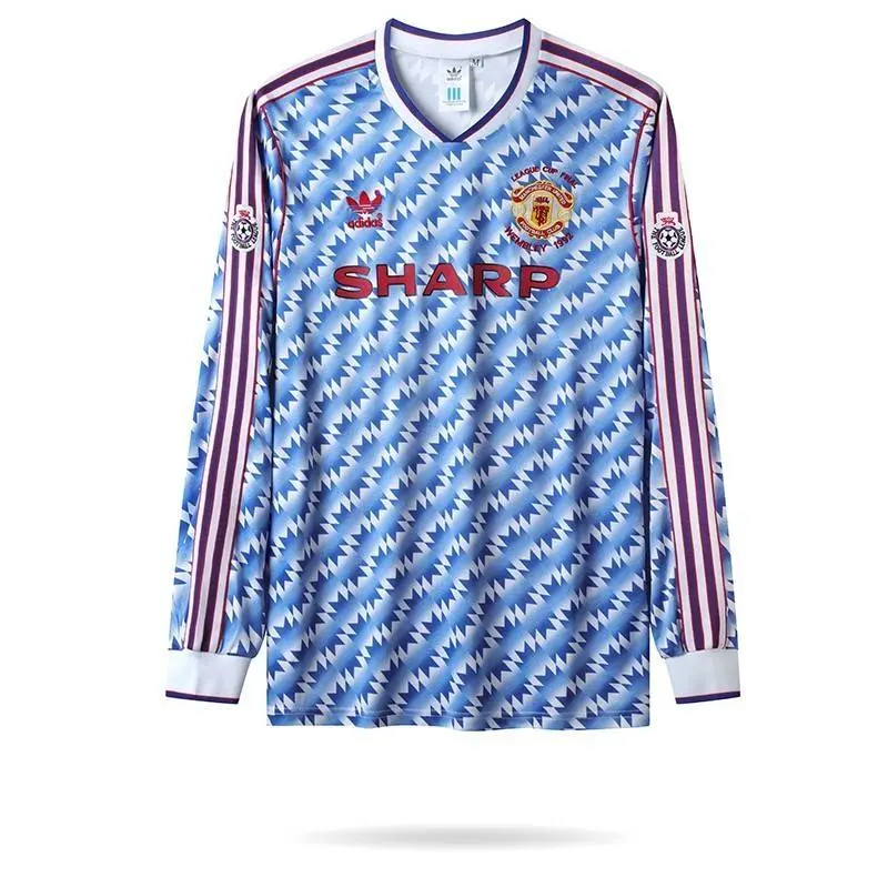 2023050804380452.webp Retro Manchester United 1990/92 Away Long Sleeve Jersey - Image 1