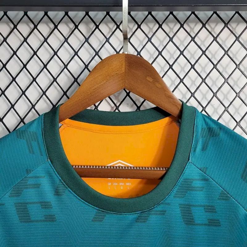 2023051902125415.jpg Mens Fluminense 2023/24 Pre-Match Boutique Jersey Orange - Image 8