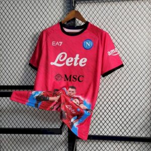 Mens Napoli 2023/24 Champion Edition Jersey Red