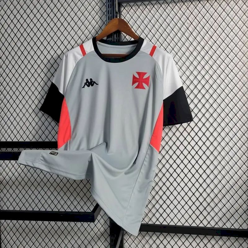 2023051904024270.jpg Mens Vasco Da Gama 2023/24 Pre-Match Jersey Grey - Image 1
