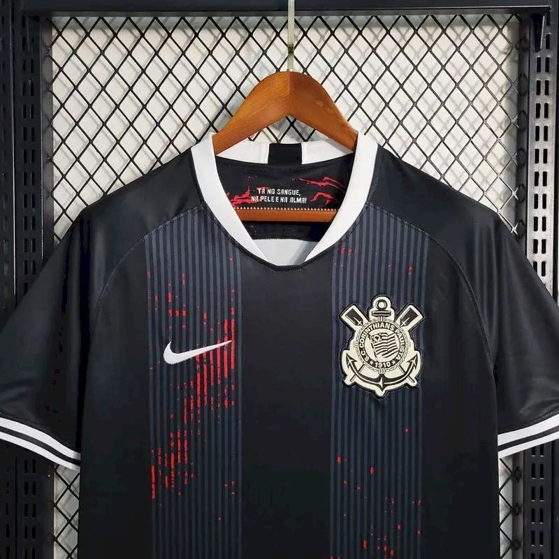2023061011254166.jpg Mens Corinthians 2023/24 Pre-Match Jersey Black - Image 3