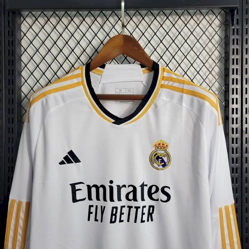 2023070818150617.jpg Mens Real Madrid 2023/24 Home Long Sleeve Jersey - Image 2