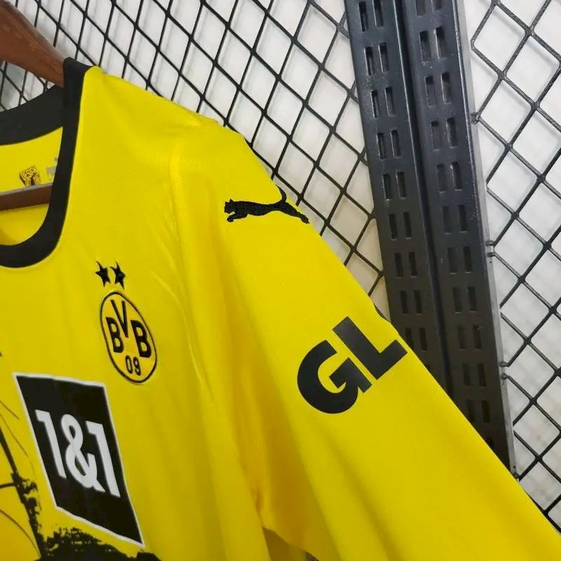 2023070819275692.jpg Mens Borussia Dortmund 2023/24 Home Long Sleeve Jersey - Image 5