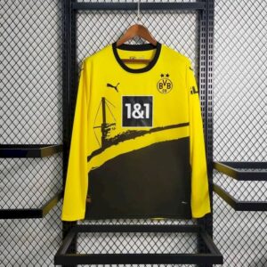 Mens Borussia Dortmund 2023/24 Home Long Sleeve Jersey