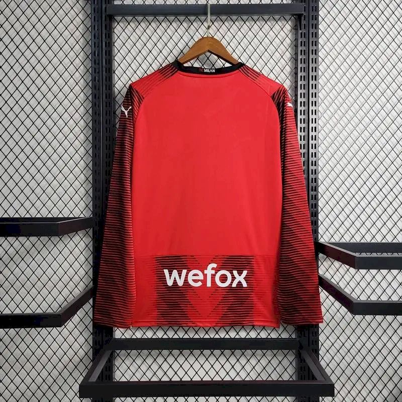 2023071809255839.jpg Mens AC Milan 2023/24 Home Long Sleeve Jersey - Image 9