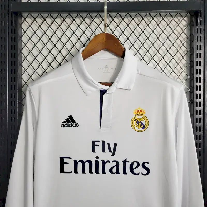 2023081511075924.jpg Retro Real Madrid 2016/17 Home Long Sleeve Jersey - Image 10