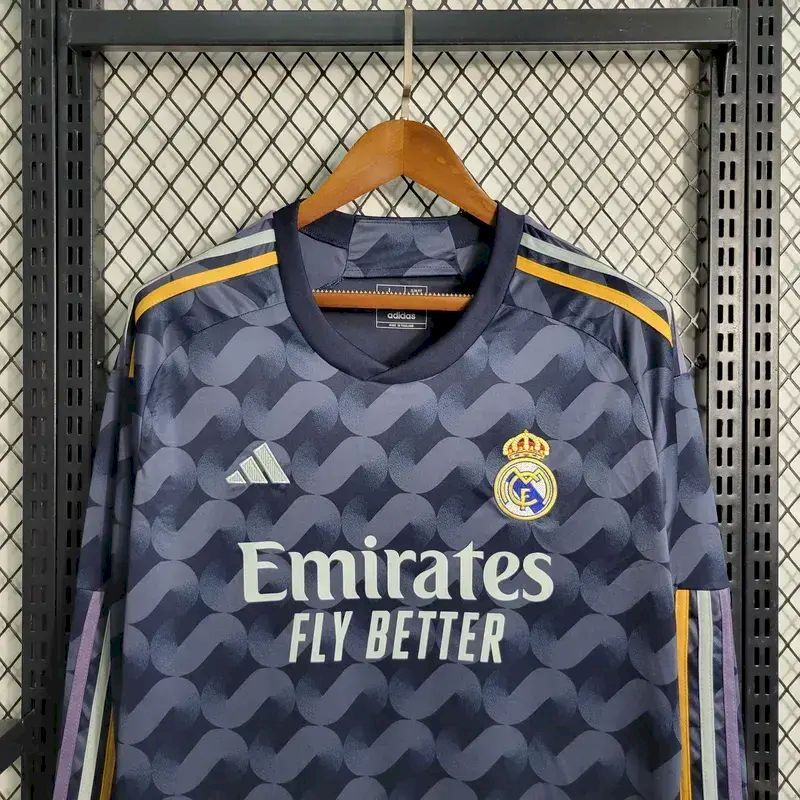 2023081511150285.jpg Mens Real Madrid 2023/24 Away Long Sleeve Jersey - Image 2