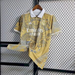 Mens Real Madrid 2023/24 Yellow Dragon Special Edition Jersey