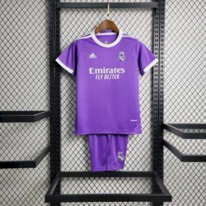 Kids Real Madrid 2016/17 Away Kids Retro And Shorts