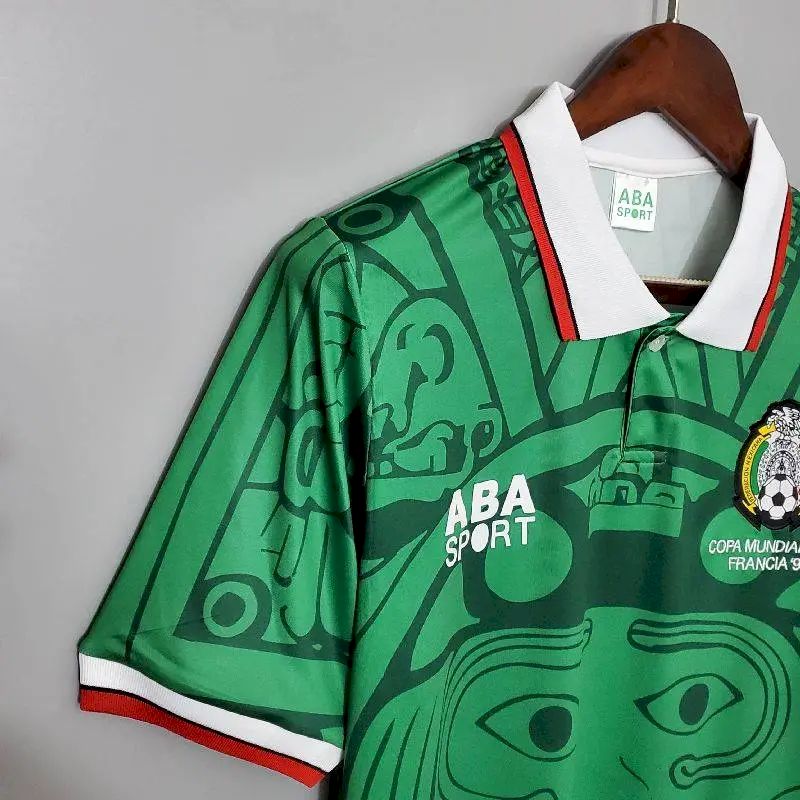 2024022320252220.jpg Retro Mexico 1998 Home Jersey - Image 6