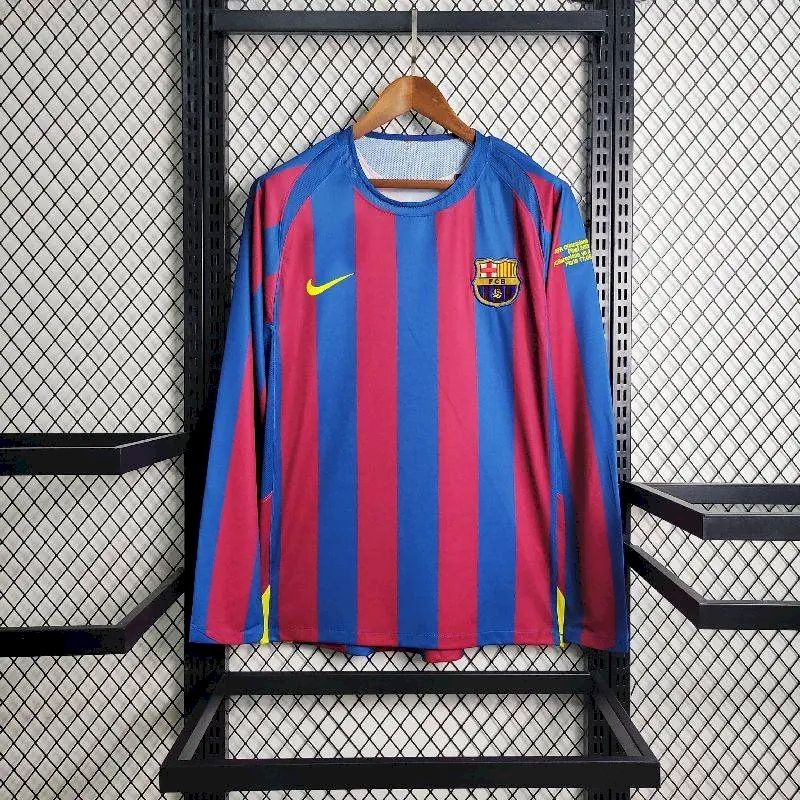 2024022612301264.jpg Retro Barcelona 2005/06 Home UCL Edition Long Sleeve Jersey - Image 1