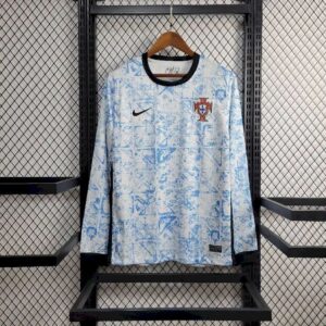 Mens Portugal 2024/25 Euro Away Long Sleeve Jersey