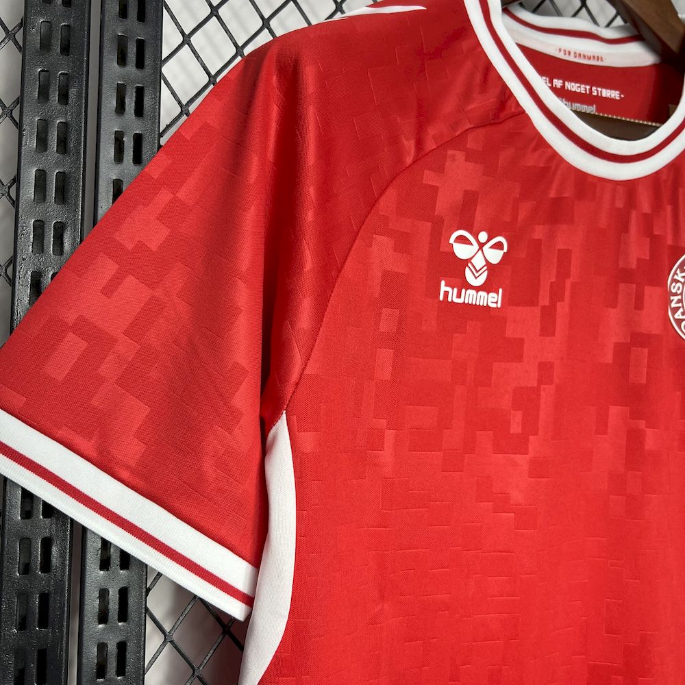 2024060818524174.jpg Mens Denmark 2024/25 Euro Home Jersey - Image 5