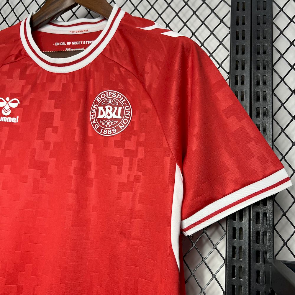 2024060818524312.jpg Mens Denmark 2024/25 Euro Home Jersey - Image 4