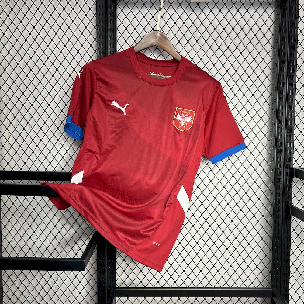 2024060820271069.jpg Mens Serbia 2024/25 Euro Home Jersey - Image 1