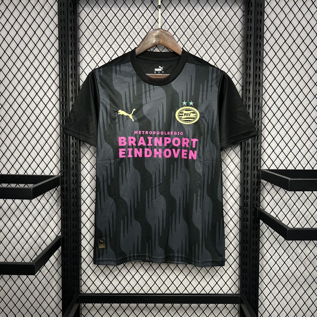 202406140000227.jpg Mens PSV Eindhoven 2024/25 Pre-match black Jersey - Image 6