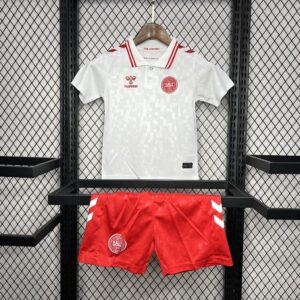 Kids Denmark 2024/25 Euro Away Kit