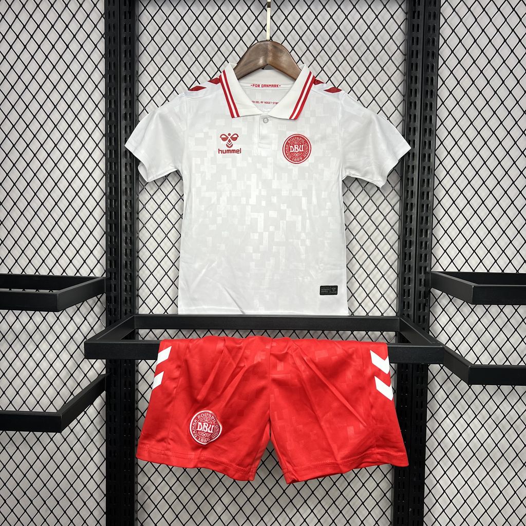 202406140010394.jpg Kids Denmark 2024/25 Euro Away Kit - Image 1