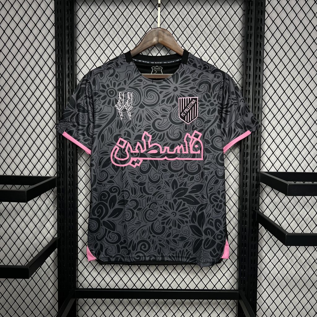 2024062506405927.jpg Mens CD Palestino 2023/24 Black pre-match Jersey - Image 5