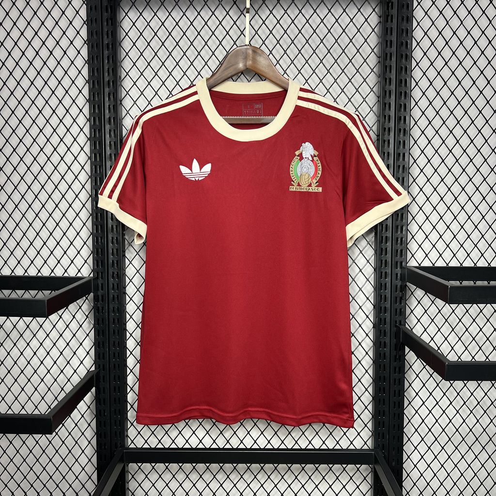 2024062522024973.jpg Mens Mexico 2024/25 Claret T-Shirt - Image 3