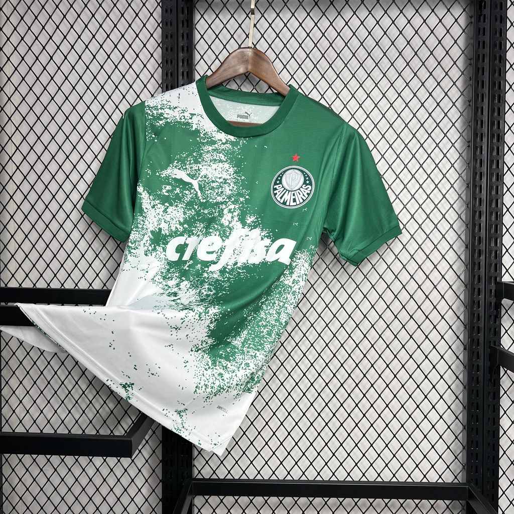 2024062522114122.jpg Mens Palmeiras 2024/25 Special Edition White and green Jersey - Image 1