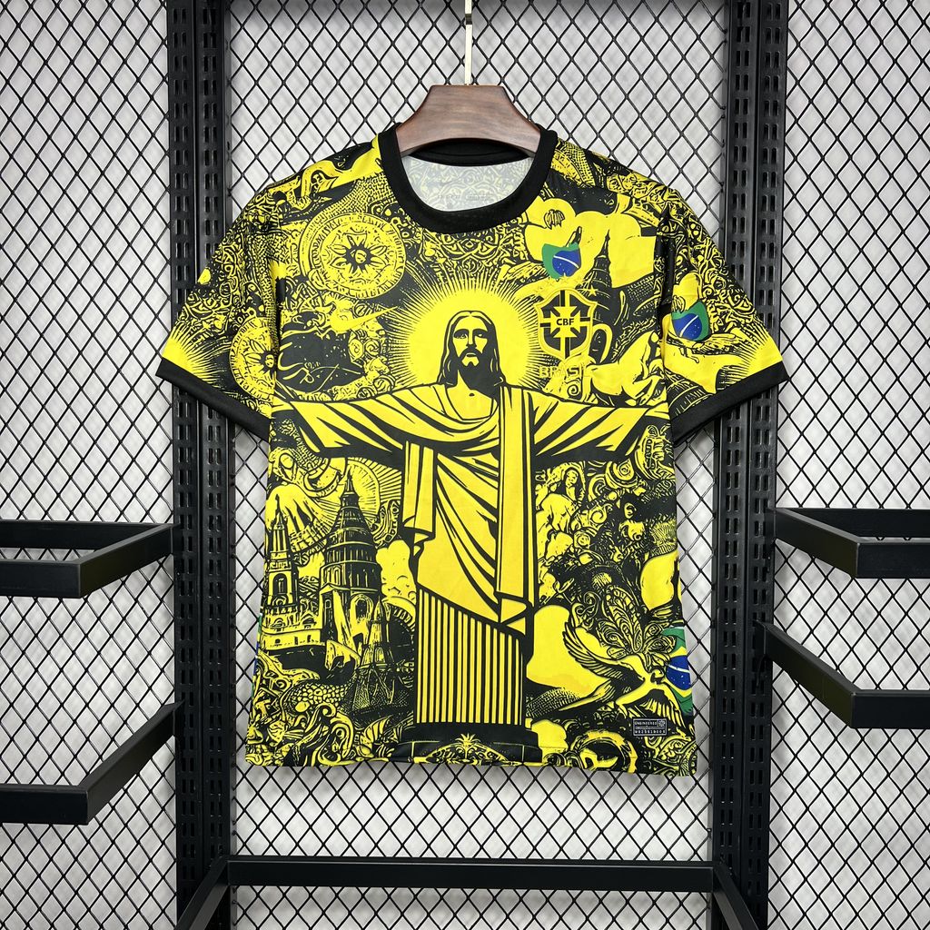2024070114345072.jpg Mens Brazil 2024/25 Special Edition Yellow Jersey - Image 7