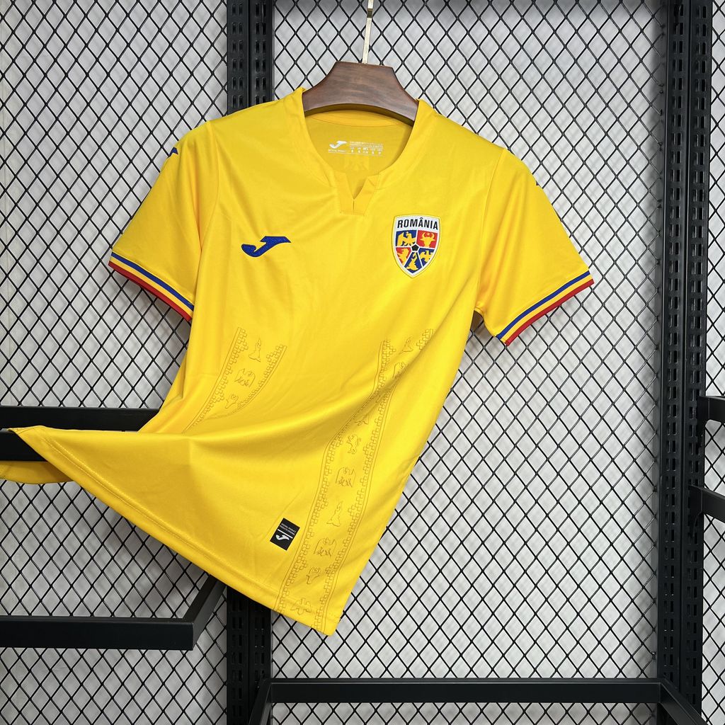 202407011500392.jpg Mens Romania 2024/25 Euro Home Jersey - Image 1