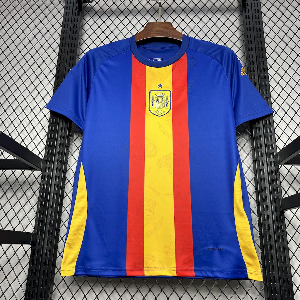 2024070522023933.jpg Mens Spain 2024/25 Euro Pre-match uniform Jersey - Image 5