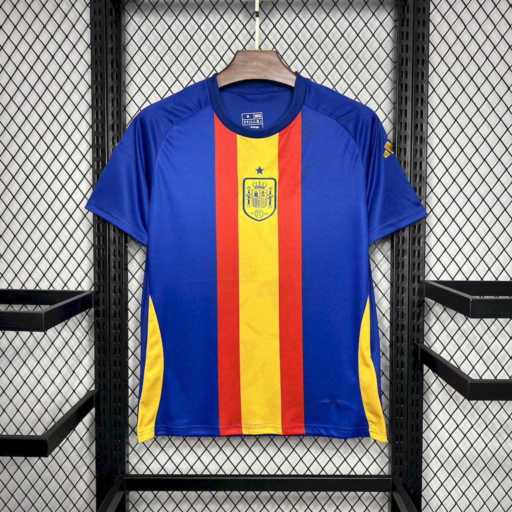 2024070522024460.jpg Mens Spain 2024/25 Euro Pre-match uniform Jersey - Image 4