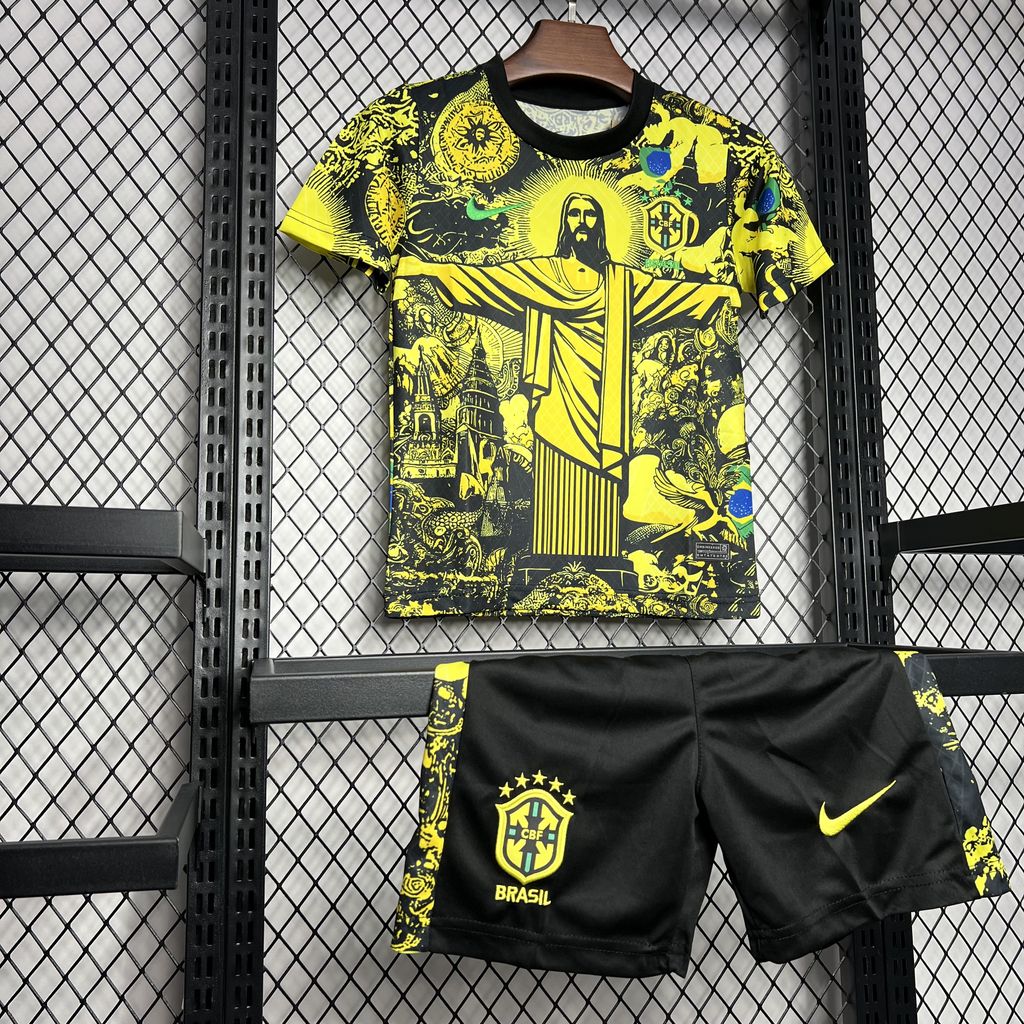 2024070711481149.jpg Kids Brazil 2024/25 Special Edition Yellow Kit - Image 3