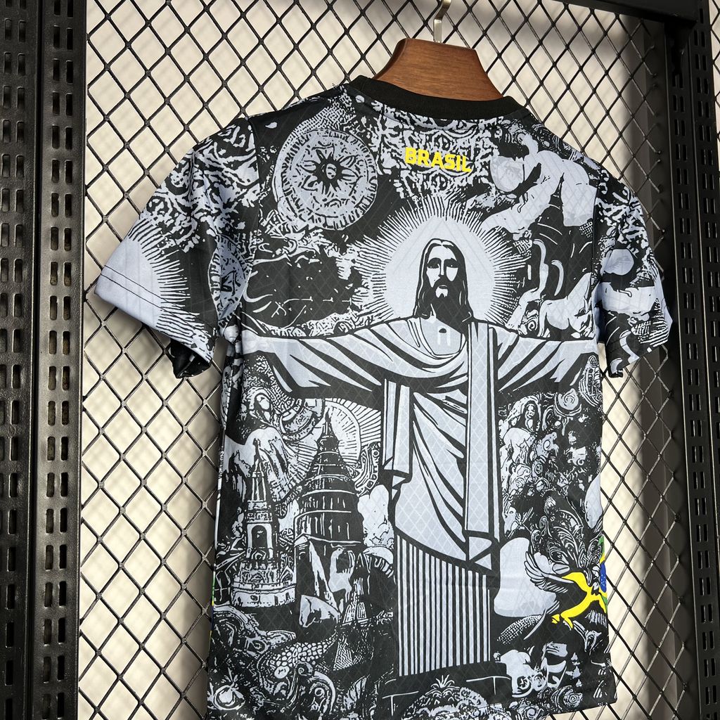 2024070711495056.jpg Kids Brazil 2024/25 Special Edition Gray Kit - Image 5