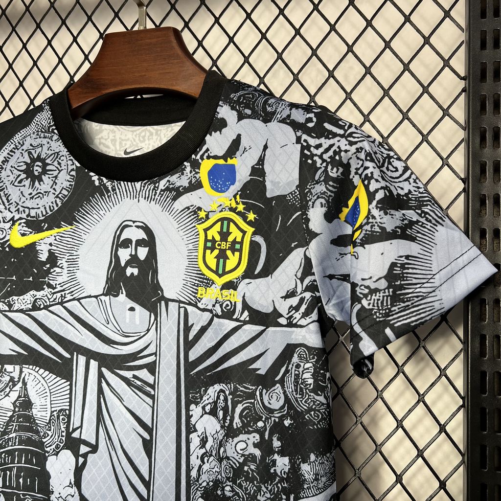 2024070711495231.jpg Kids Brazil 2024/25 Special Edition Gray Kit - Image 4