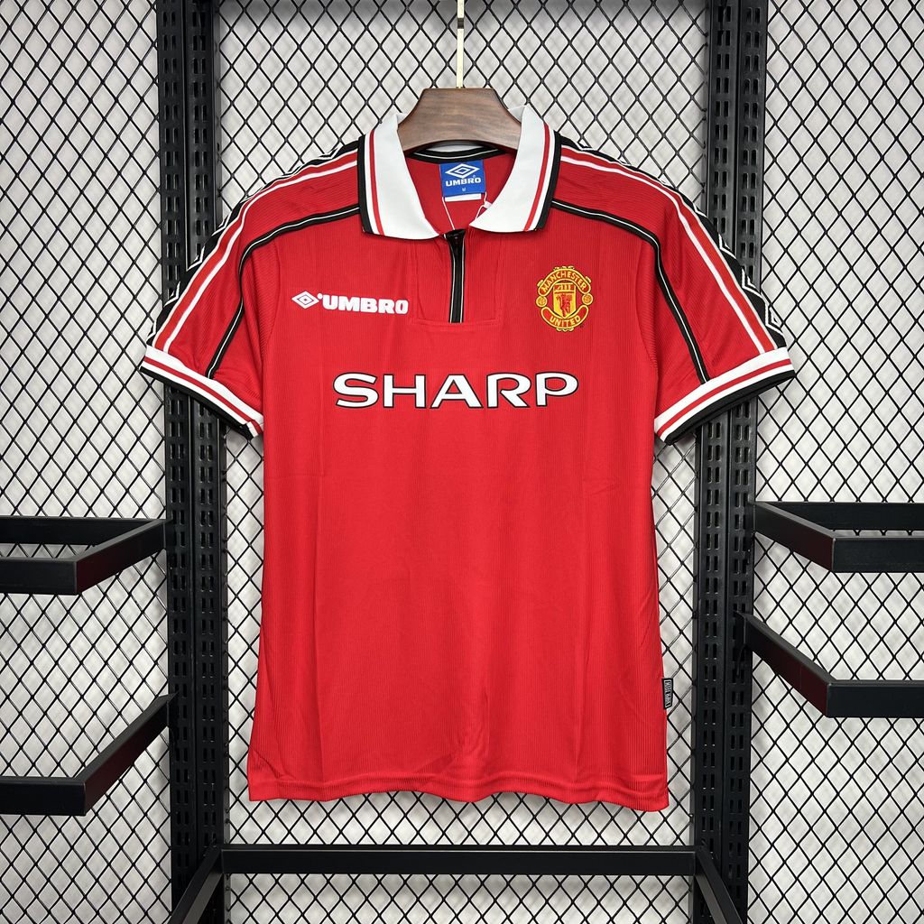 2024070712265257.jpg Retro Manchester United 1998/99 Home Jersey - Image 1