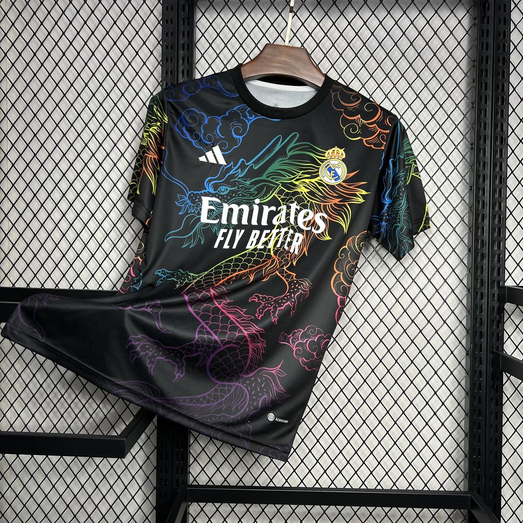 2024071222175934.jpg Mens Real Madrid 2024/25 Black Cailong Special Edition Jersey - Image 1