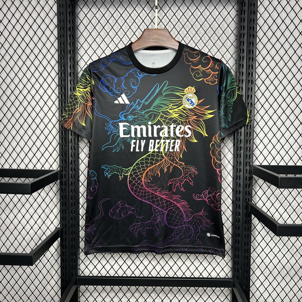 2024071222180154.jpg Mens Real Madrid 2024/25 Black Cailong Special Edition Jersey - Image 4