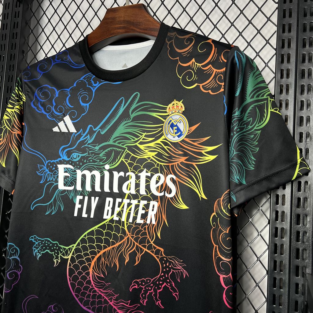2024071222180775.jpg Mens Real Madrid 2024/25 Black Cailong Special Edition Jersey - Image 3