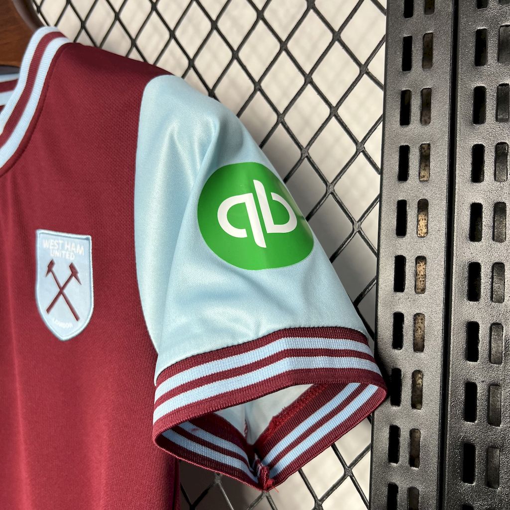 2024071922380471.jpg Kids West Ham United 2024/25 Home With Sponsors Kit - Image 5