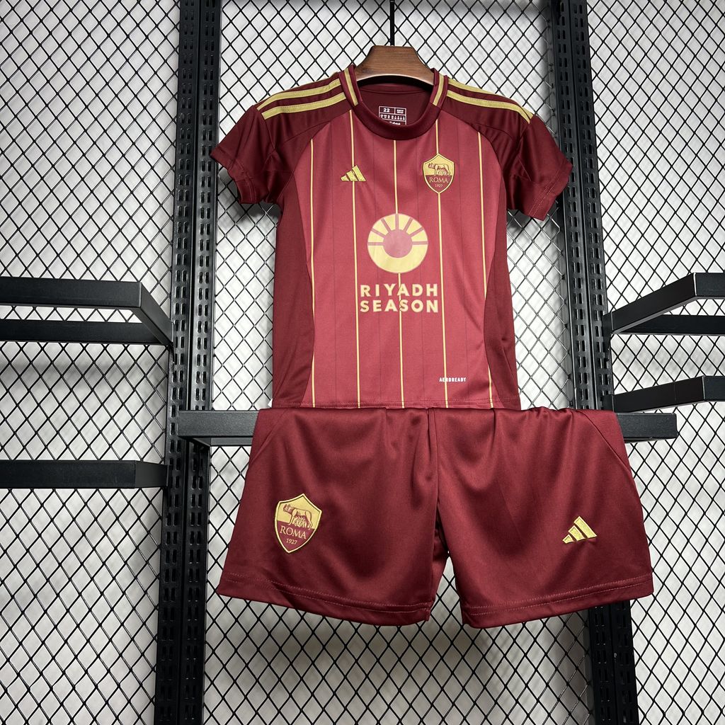 2024080917240942.jpg Kids AS Roma 2024/25 Home Kit - Image 3
