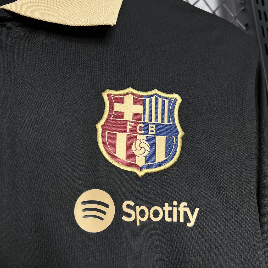 202408121309538.jpg Mens Barcelona 2024/25 Polo Black Jersey - Image 3
