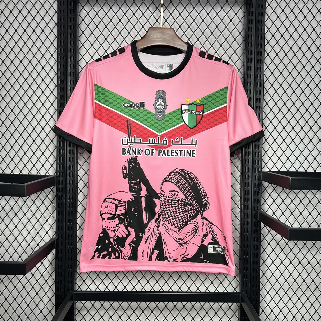 2024090320011582.jpg Mens CD Palestino 2024/25 Pink Graffiti Jersey - Image 7