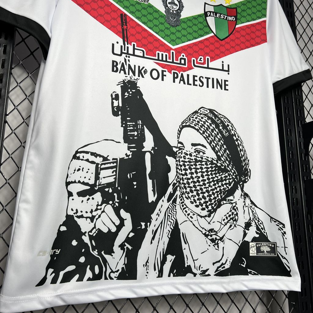 2024090320013086.jpg Mens CD Palestino 2024/25 White Graffiti Jersey - Image 4
