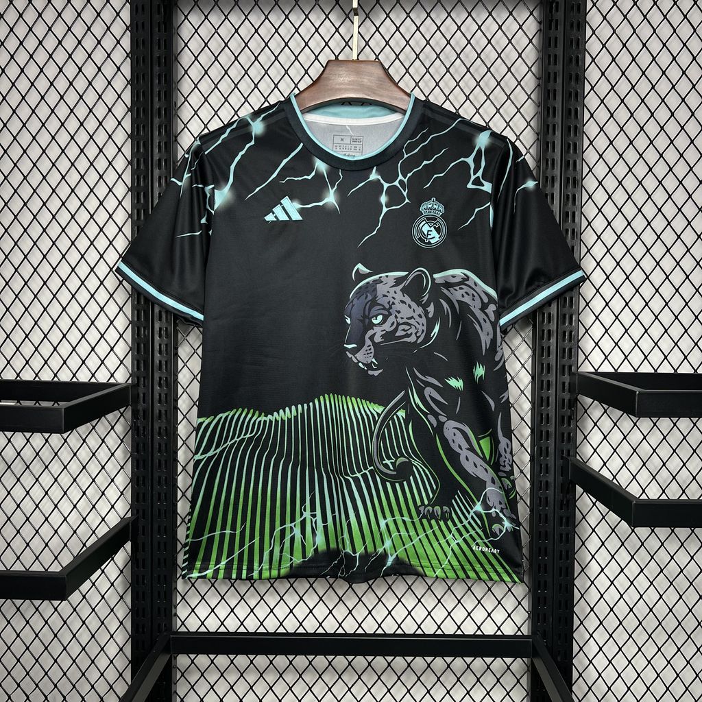 2024091409410464.jpg Mens Real Madrid 2024/25 Special Edition Black and green Jersey - Image 7