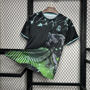 Mens Real Madrid 2024/25 Special Edition Black and green Jersey