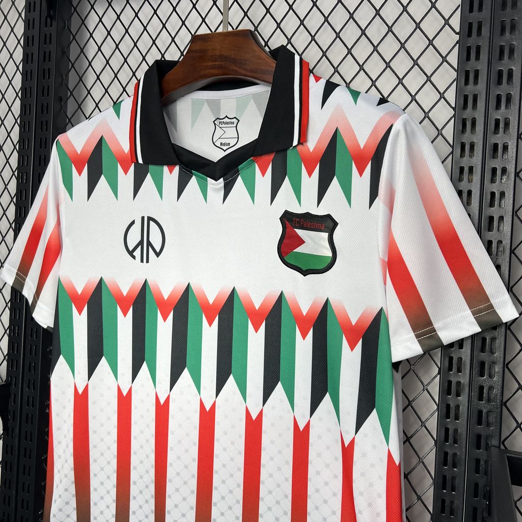 2024092515341673.jpg Retro CD Palestino 2024/25 Hypepeace Joint Edition White Jersey - Image 4