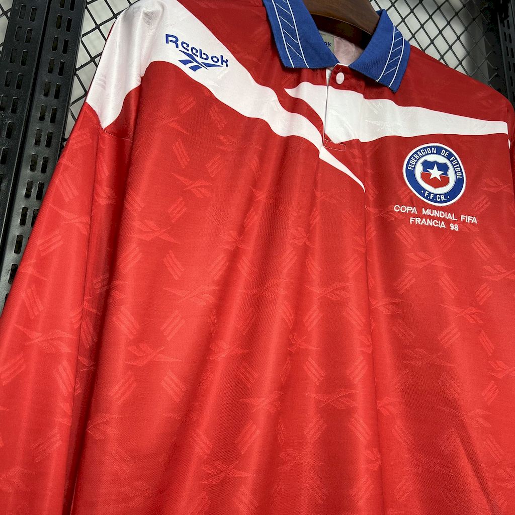 2024100520264579.jpg Retro Chile 1998 Home Long Sleeve Jersey - Image 4