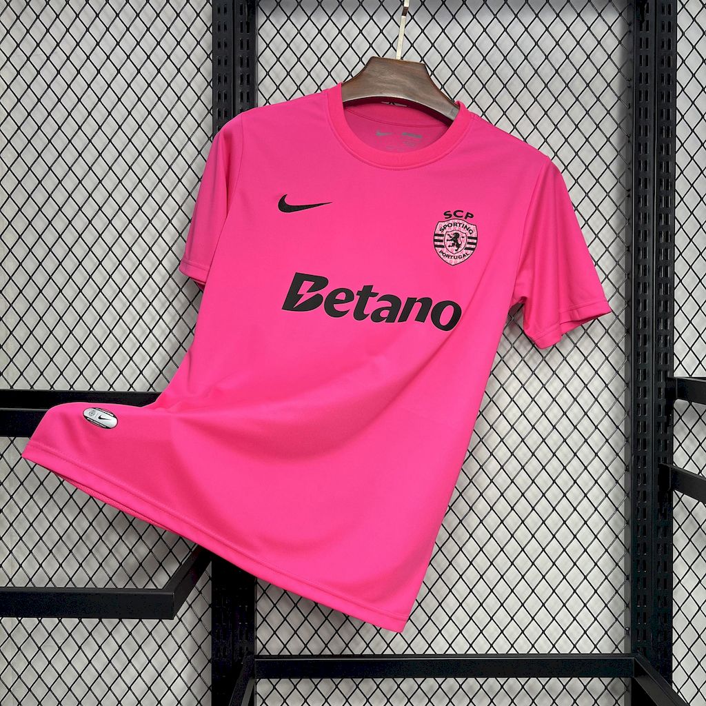 Mens Sporting CP 2024/25 Pink October Jersey