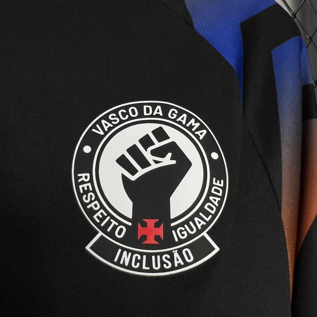 2024101521533470.jpg Mens Vasco Da Gama 2024/25 Kappa Warm-up Black Jersey - Image 4
